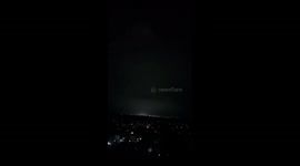 Sky turns vivid purple as massive spider lightning streaks over city in Nepal