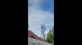 Mount Marapi volcano erupts in Indonesia causing panic for residents