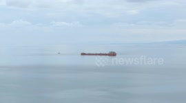 Russian-flagged MIDVOLGA-2 vessel reaches off Türkiye’s Black Sea coast after attack in international waters