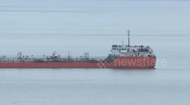 Russian-flagged MIDVOLGA-2 vessel reaches off Türkiye’s Black Sea coast after attack in international waters (4)