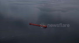 Russian-flagged MIDVOLGA-2 vessel reaches off Türkiye’s Black Sea coast after attack in international waters (3)