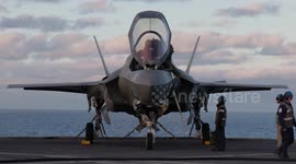 UK: F35B Lightning Jets Lift Off From HMS Prince Of Wales As Operation Highmast Winds Down