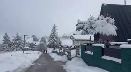 Spain: Snow Transforms La Raya Into A High-Altitude Winter Scene