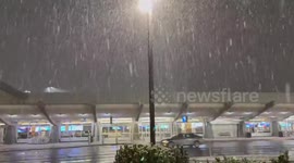 US: Snow Band Slams Spokane Airport In Sudden Whiteout