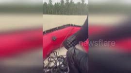 Indonesia: Residents Cling To Trees As Deep Floodwaters Sweep Through Bireuen