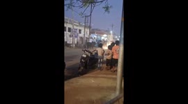 Stray Bulls Create Panic in Nadiad; Man Thrown 10 Feet Into the Air While Trying to Intervene