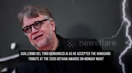 Guillermo del Toro denounces AI as he accepts Vanguard Tribute at Gotham Awards