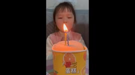 Young girl's birthday wish backfires when candles refuse to stay out
