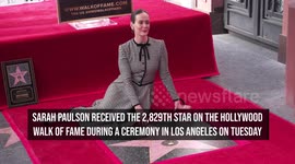 Sarah Paulson honoured with star on Hollywood Walk of Fame