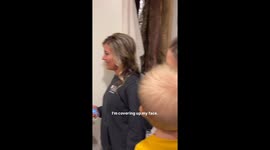 'How can you see me?' Family baffled by woman's law of reflection demonstration