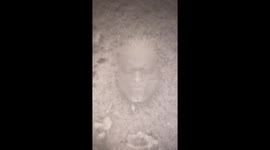 Surprised by snow doppelgänger in Crans-Montana, Switzerland