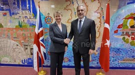 Turkish, British foreign ministers meet in Belgium during NATO gathering