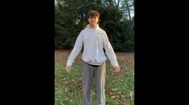 Gymnast performs backflip without swinging arms in Boston, USA