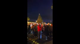 St. Simons Island pier Christmas tree lighting