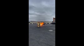 Fire Blasts From Car Stunt