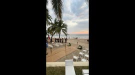 Batman Crashes Beach Wedding