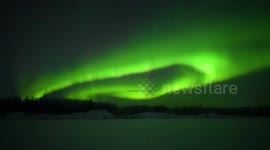 Intense Colorful Aurora in Alaska