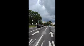 Biker Helps Injured Man After Accident