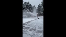 US: Snowstorm Blankets Denver Metro and Front Range
