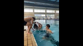 The Flying Swim Cap Prank