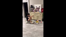 Dad's Creative Crawling Game