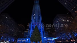 US: 93rd Annual Rockefeller Center Christmas Tree Lighting Ceremony