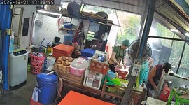 Snake sparks panic when it slithers into restaurant in Thailand