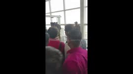 Stranded passengers protest IndiGo hours-long delay at Delhi airport