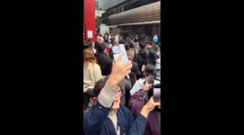 Katy Perry mobbed by fans during walkabout in China