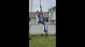 Utah man shows off impressive flying pole skills while wearing mermaid tail