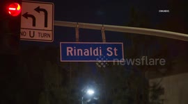 US, Los Angeles: Porter Ranch Santa Ana Winds Begin