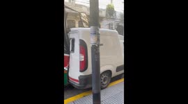 Bus triggers massive chain-reaction pileup in Buenos Aires neighborhood