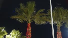 US, Los Angeles: Fontana Overnight Wind