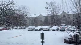 Heavy Snowfall Sweeps Through Albany Area