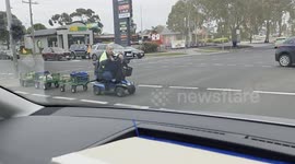 Wheelchair Pulling Train of Carts