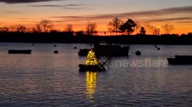 The Christmas Boat in Marblehead, Massachusetts is a New England Tradition