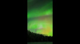 Strong Geomagnetic Storm Causes Intense Auroras Over Alaska