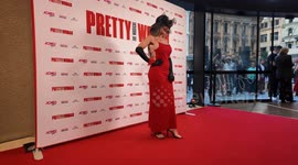 Athanasia Sklavenitis arrives on the red carpet for the Pretty Woman red carpet in Sydney, Australia
