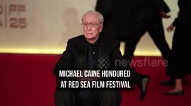 Michael Caine honoured at Red Sea Film Festival