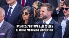 JD Vance Says His Marriage to Usha Is Strong Amid Online Speculation