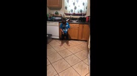 Brycen's Energetic Dance Moves: Watch Him Groove to His Favorite Song!