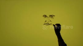 Sand Art Welcome: Putin's India Visit Marked with Beach Masterpiece