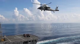 Japan: Carrier Conducts High-Stakes Drill And Replenishment In 7th Fleet Waters