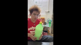 Man performs smoke ignition experiment in Guangdong, China