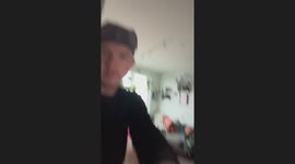 Playful couple prank goes slightly wrong in Reno, Nevada, USA