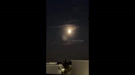 Mesmerizing Cold Moon rise captured in Henderson, Nevada, USA