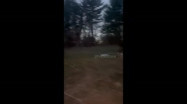 Light snow showers sweep through neighborhood in Clarksville, USA