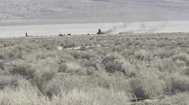 U.S. Air Force F-16 crash during training mission in Trona, California, USA