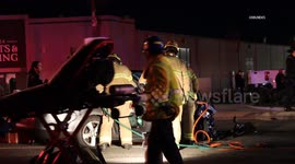 US, Los Angeles: Anaheim 2-Car Collision Sends 3 To Hospital