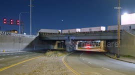 US, Los Angeles: Vernon Train Derailment